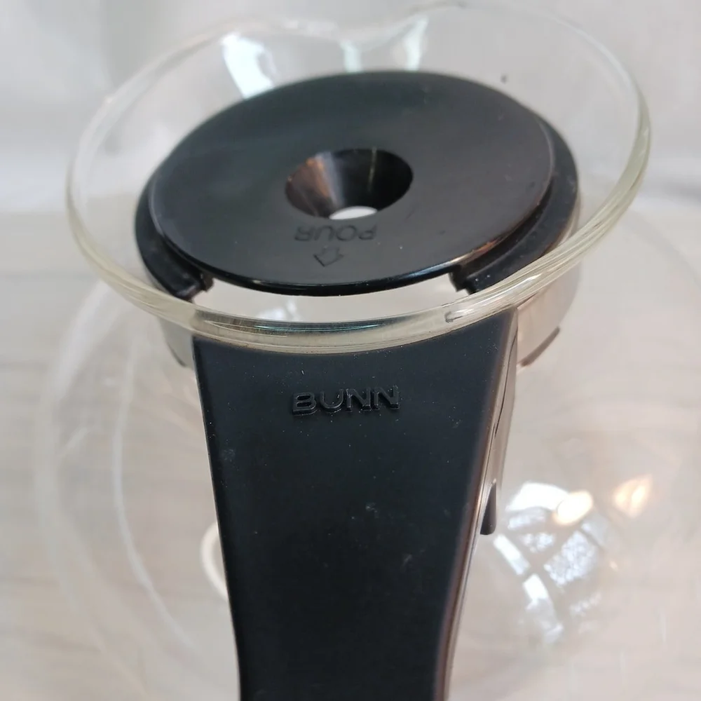 Bunn 6 Cup Glass Coffee Pot Carafe Black Lid
